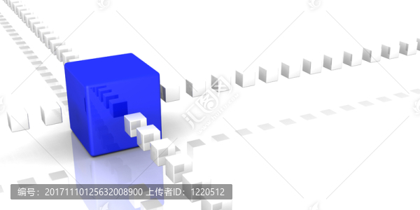 信息立方體藍(lán)銀03