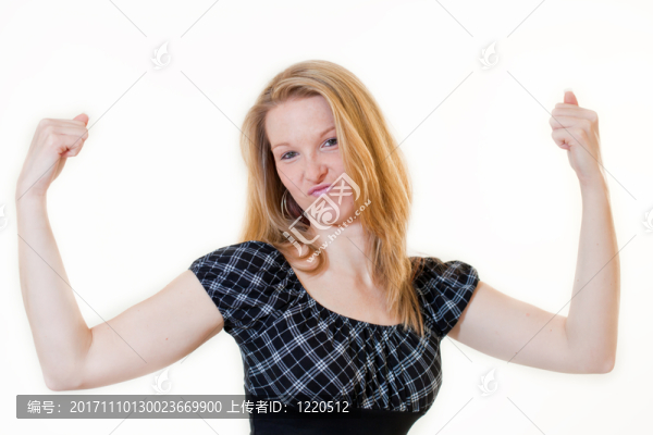 年輕的女人很有活力