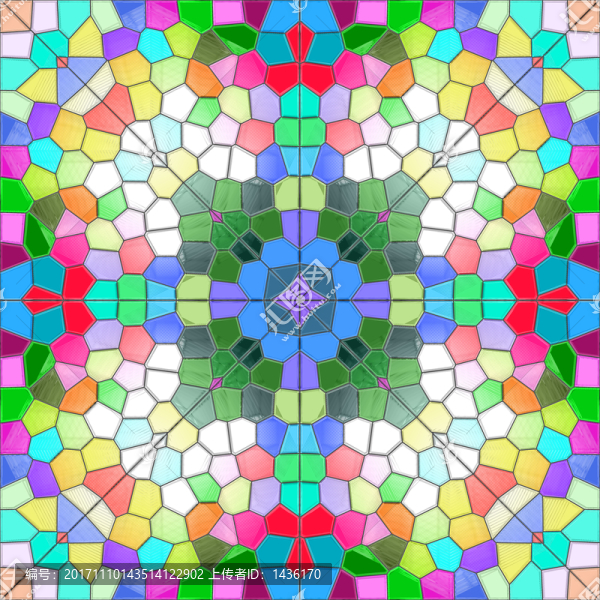 分形藝術(shù)教堂玻璃