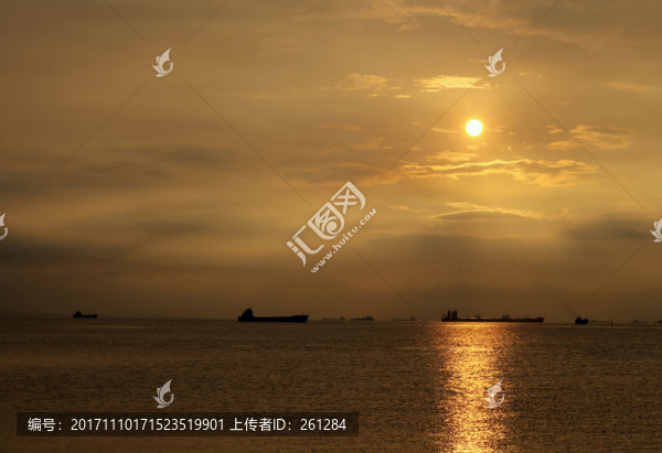 海上日落