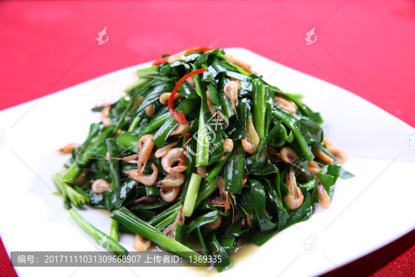 韭菜炒河蝦