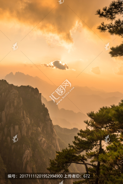 三清山日落