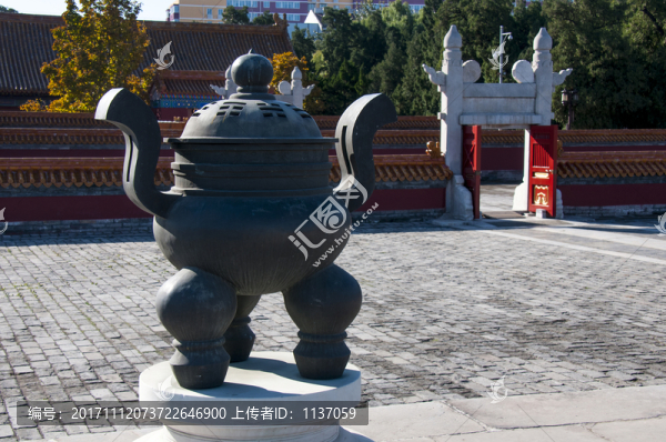 北京地壇公園,方澤壇,香爐
