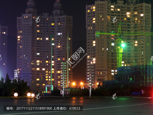 大連,星海廣場(chǎng),夜景