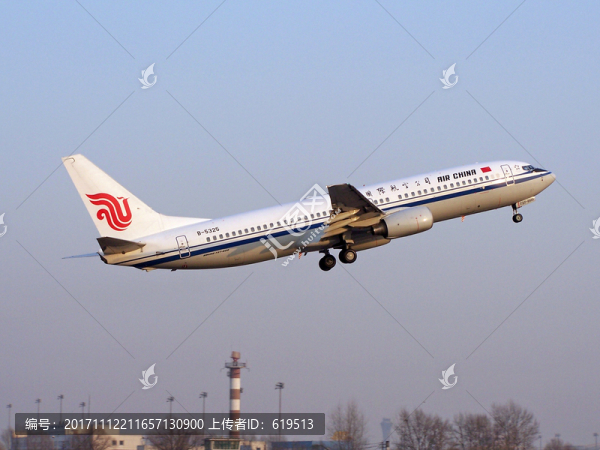 中國國際航空,飛機,起飛