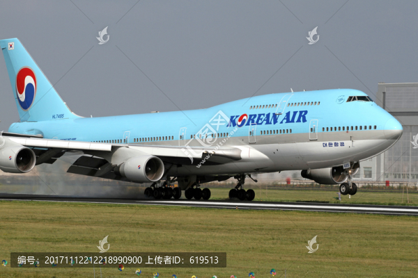 波音B747,寬體飛機,降落