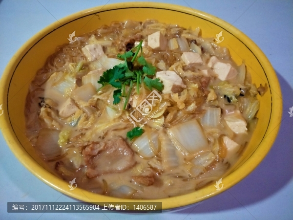 土豬肉白菜