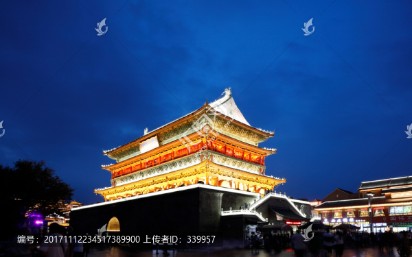 西安鐘樓,西安鼓樓,西安鐘鼓樓