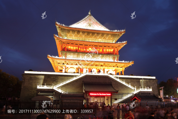 西安鐘樓,西安鼓樓,西安鐘鼓樓
