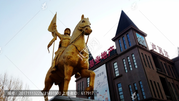 雕塑品,騎馬,女士