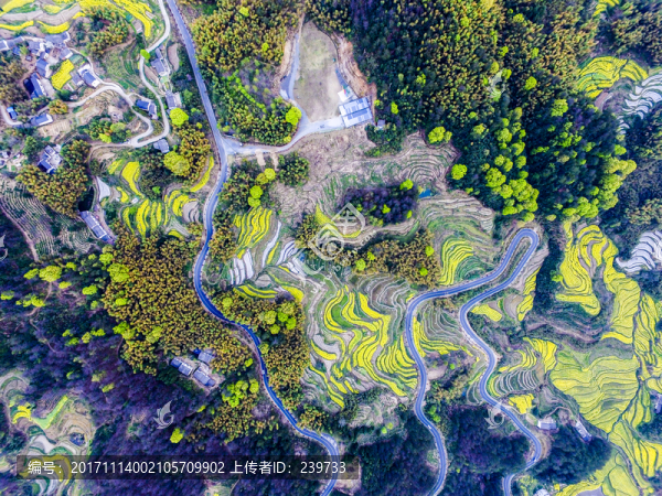 航拍徽州盤山公路