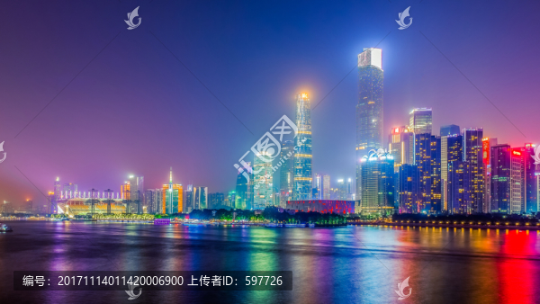 廣州東西塔夜景