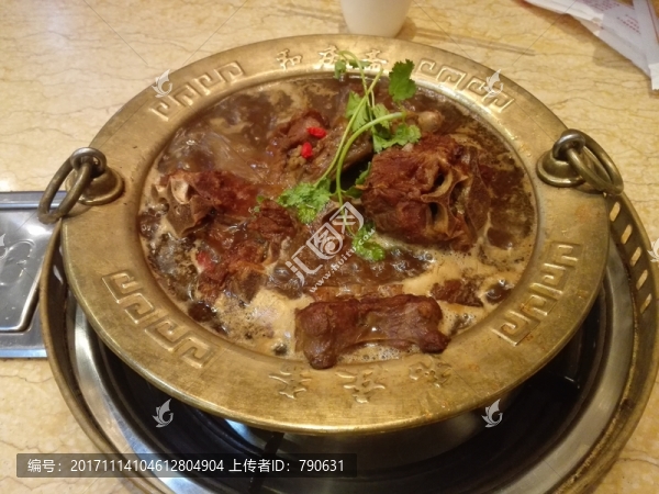 羊蝎子,銅火鍋