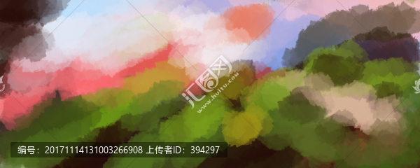 抽象畫,風景裝飾畫