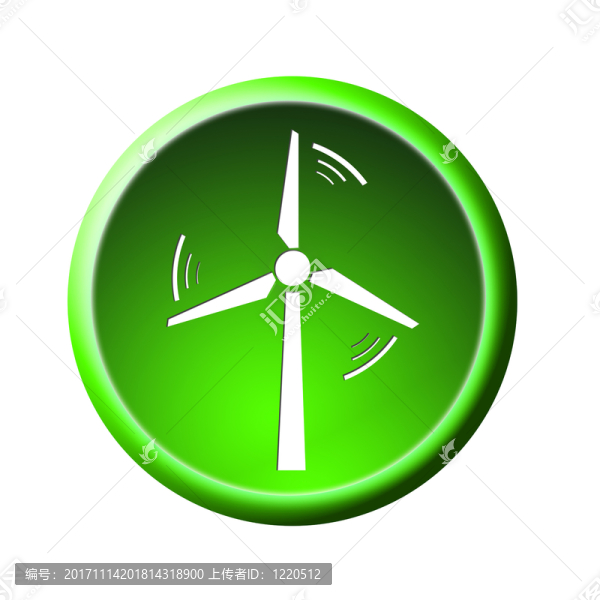 風(fēng)力發(fā)電按鈕