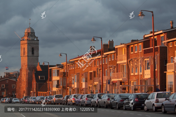 日落在katwijk,aan,zee荷蘭,-,,1