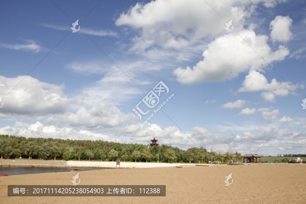 藍(lán)天,白云,青山,綠水,野外