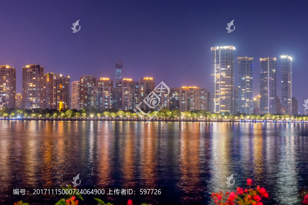 廣州都市夜景,萬家燈火