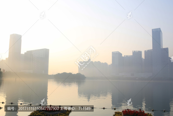 合肥天鵝湖晨光