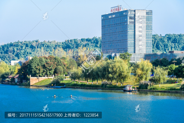 濕地公園湖泊皮劃艇訓練
