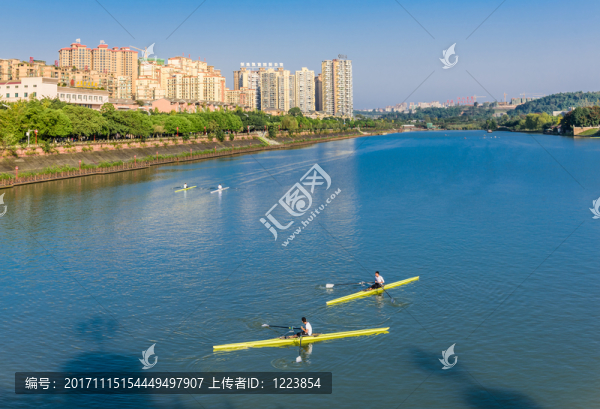 濕地公園湖泊皮劃艇訓(xùn)練