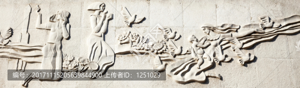女性主題浮雕1