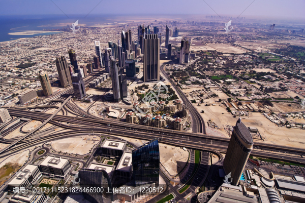 從迪拜的burj,khalifa視圖