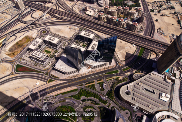 從迪拜的burj,khalifa視圖