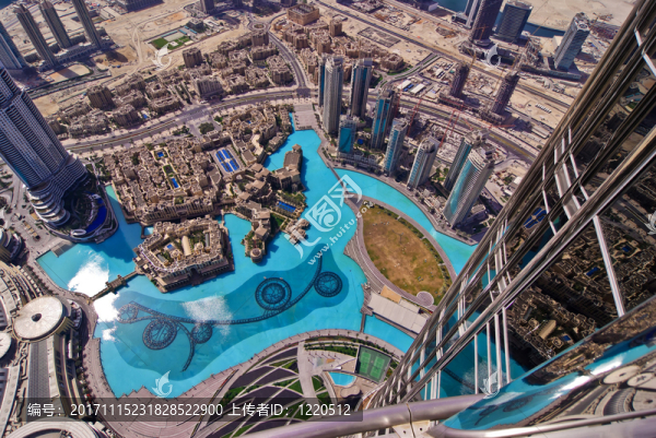 從迪拜的burj,khalifa視圖