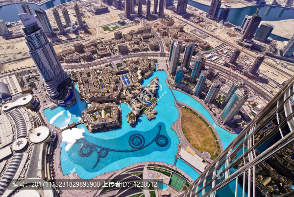 從迪拜的burj,khalifa視圖