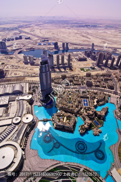 從迪拜的burj,khalifa視圖