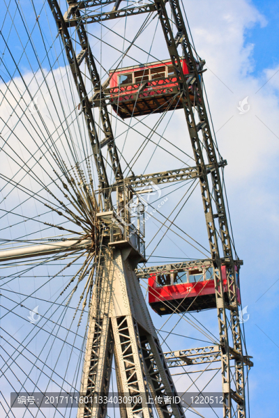 觀察輪在prater，維也納的細節(jié)