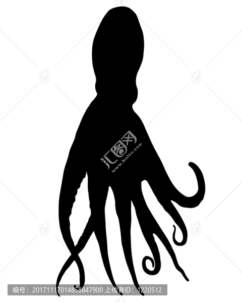 章魚(yú)剪影