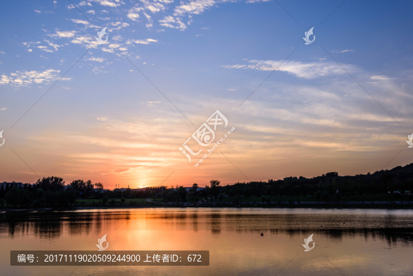 羊山湖日落