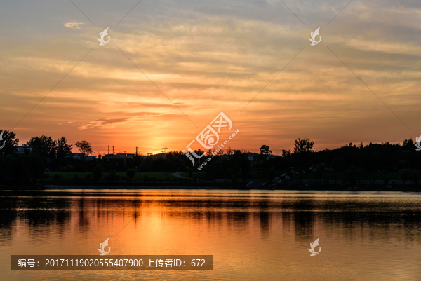 羊山湖日落