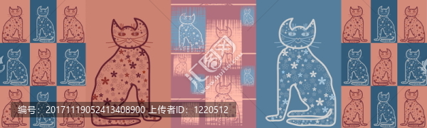 bastet神話貓在柔和的顏色系列