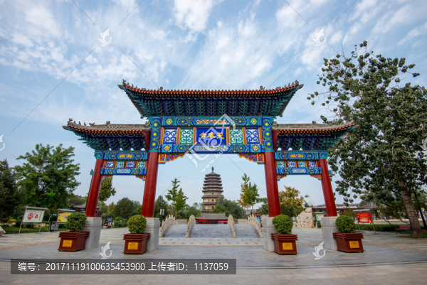 正定天寧寺,牌樓