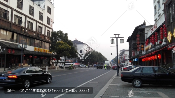 無(wú)錫靈山景區(qū)外的歷史街區(qū)