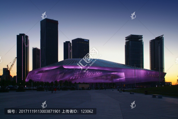 達沃斯會議中心璀璨夜景