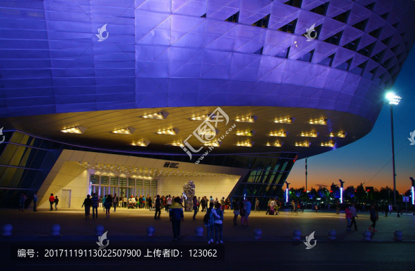 達(dá)沃斯會(huì)議中心璀璨夜景特寫1