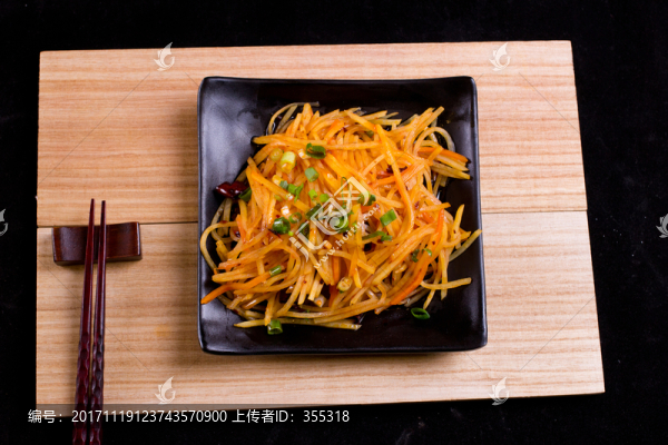 土豆,土豆絲,炒三絲,熗土豆