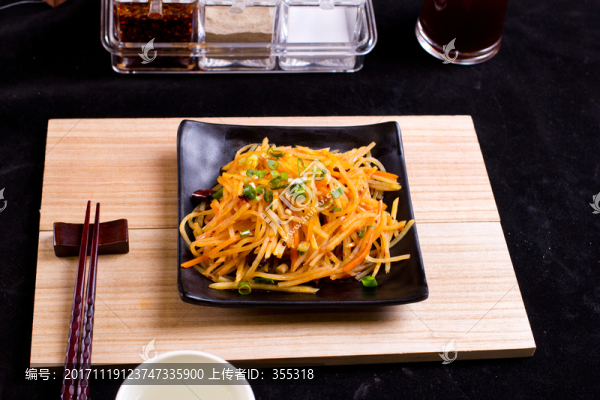 土豆,土豆絲,炒三絲,熗土豆