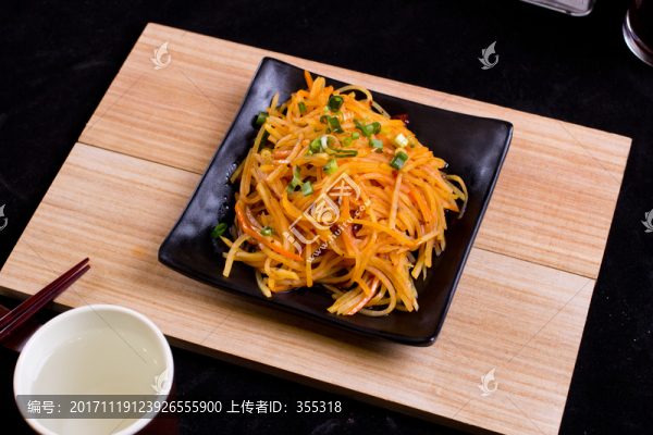 土豆,土豆絲,炒三絲,熗土豆