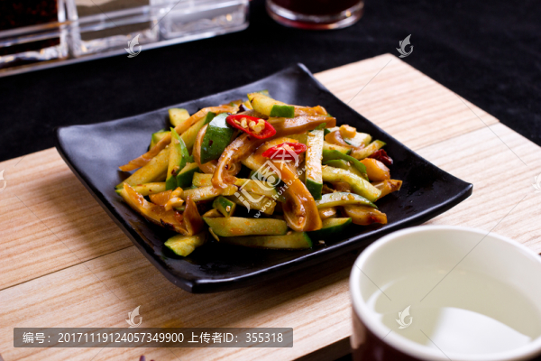 黃瓜豬耳,涼菜,豬耳,美食