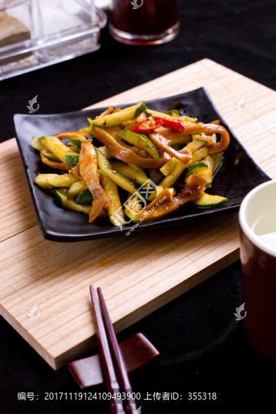 黃瓜豬耳,涼菜,豬耳,美食