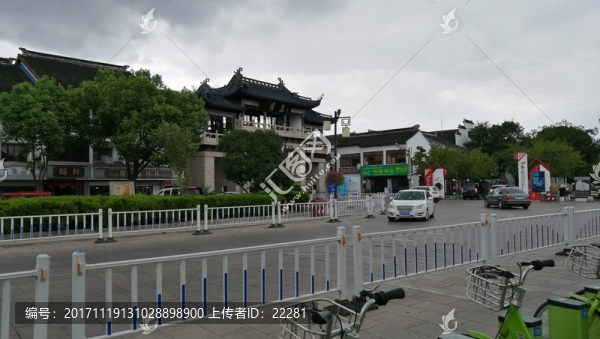 周莊古鎮(zhèn)附近的街區(qū)