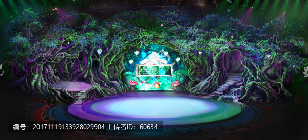 森林舞臺背景
