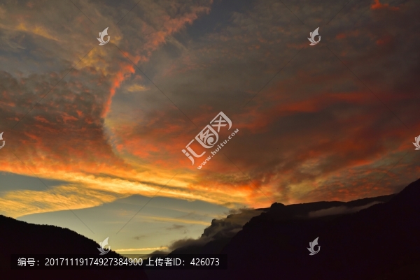 壯麗晚霞