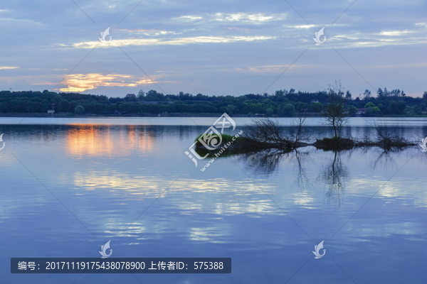 濕地晚霞