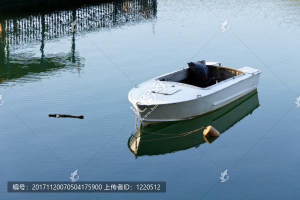 在湖上的漁船